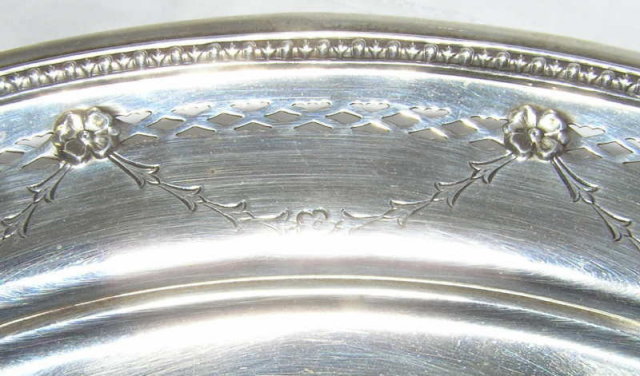 Sterling Silver Neoclassical Cabinet Plate