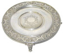 German Classical Repousse Silver Platter