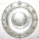 German Classical Repousse Silver Platter