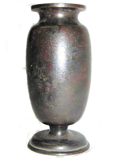 Antique Japanese Bronze Footed Vase