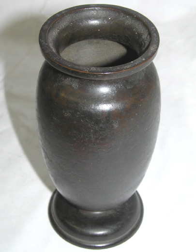 Antique Japanese Bronze Footed Vase