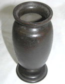 Antique Japanese Bronze Footed Vase