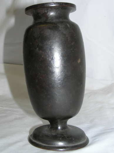 Antique Japanese Bronze Footed Vase