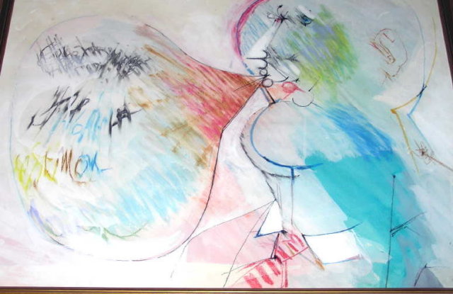 DIMITRI PETROV Abstract Figural Painting