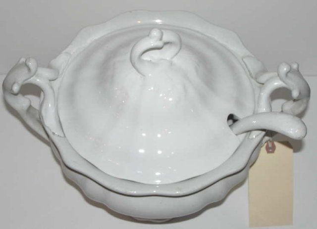 Antique Petrus Regout & Co Creamware Tureen