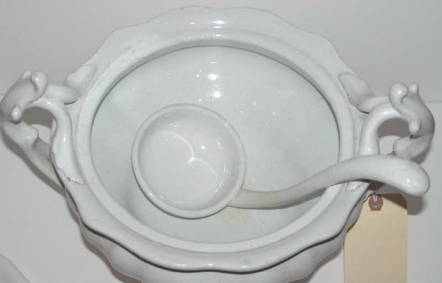 Antique Petrus Regout & Co Creamware Tureen