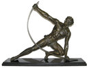 RONCOURT Art Deco Man Bending Steel