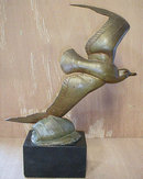 Andre Vincent Becquerel Seagull Bronze Sculpture