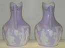 Pair Samuel Alcock Staffordshire Pitchers