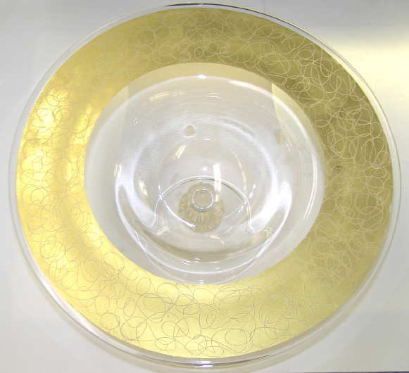 Large Golden CENEDESE Compote Centerpiece