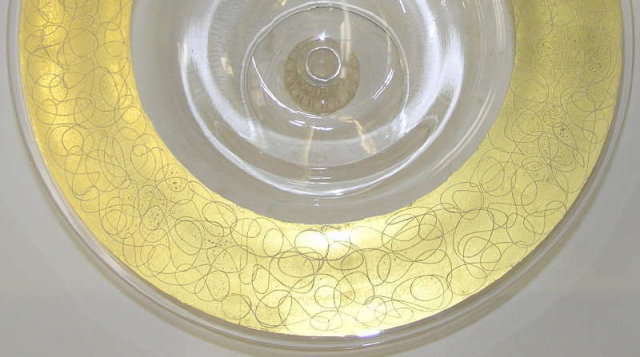 Large Golden CENEDESE Compote Centerpiece