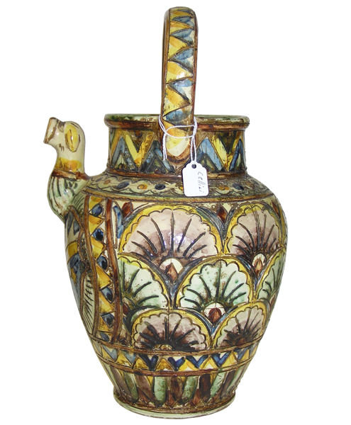 CELLINI Earthenware Majolica Pitcher / Jug