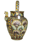 CELLINI Earthenware Majolica Pitcher / Jug