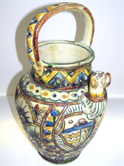 CELLINI Earthenware Majolica Pitcher / Jug