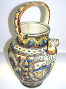CELLINI Earthenware Majolica Pitcher / Jug