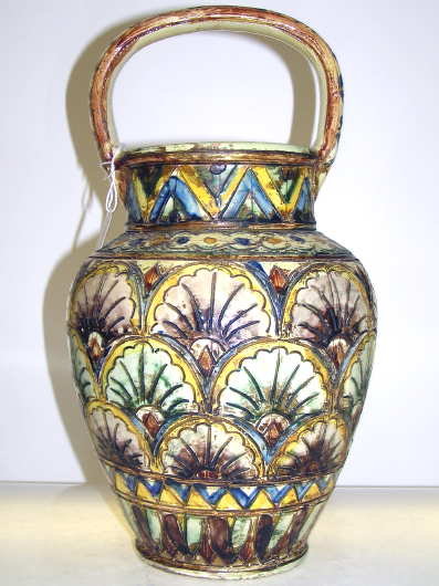 CELLINI Earthenware Majolica Pitcher / Jug
