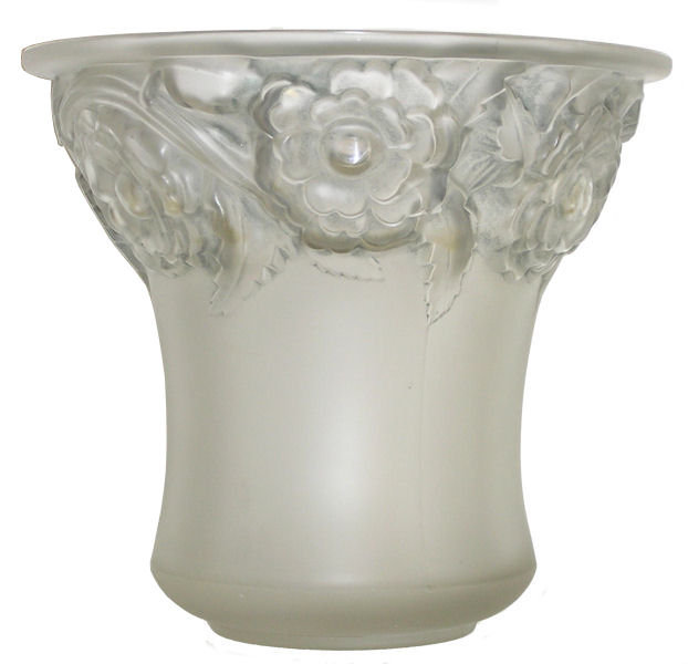 Lalique Orleans Frosted Glass Vase
