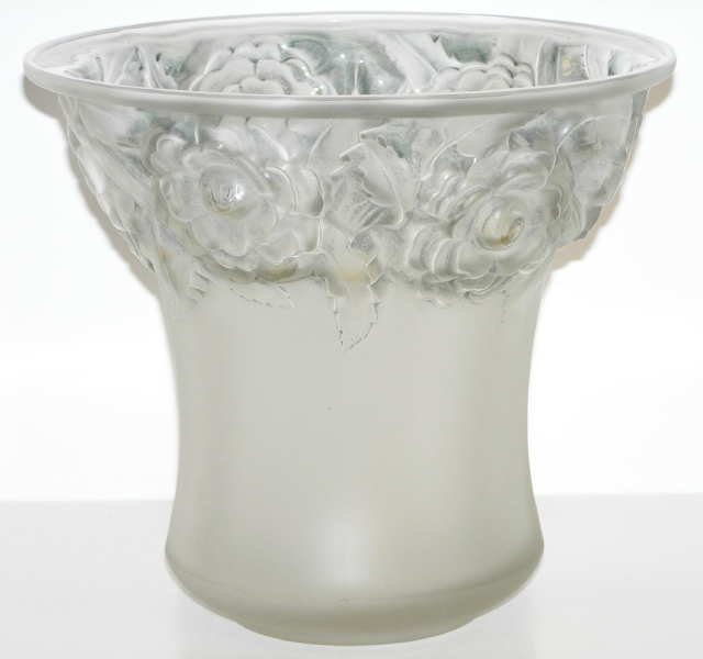 Lalique Orleans Frosted Glass Vase