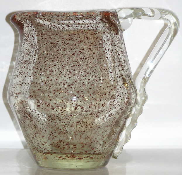 ANDRE THURET French Studio Art Glass Jug