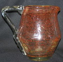 ANDRE THURET French Studio Art Glass Jug