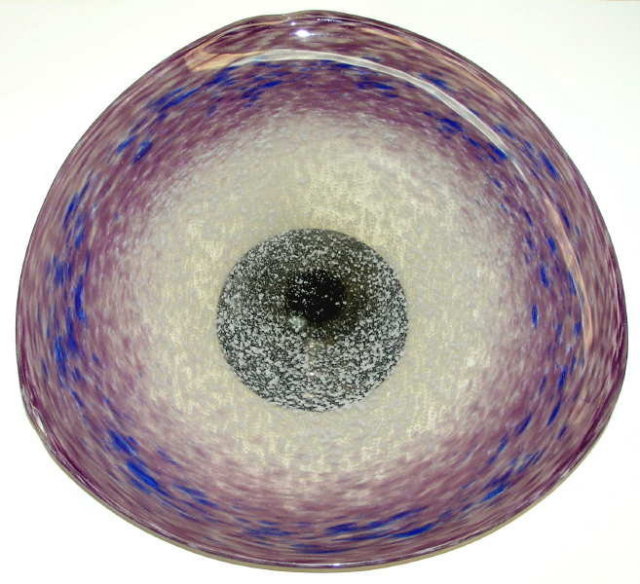 Violet French Schneider Glass Centerpiece