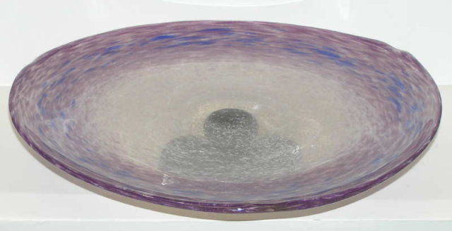 Violet French Schneider Glass Centerpiece