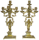 Pair Rennaissance Revival Candelabras