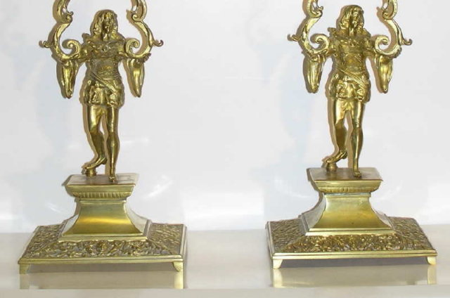 Pair Rennaissance Revival Candelabras