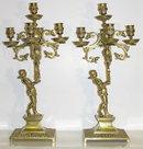 Pair Rennaissance Revival Candelabras