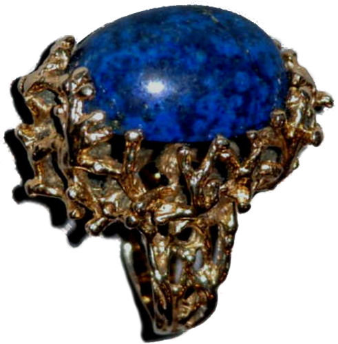 Vintage Lapis Lazuli 14K Gold Ring