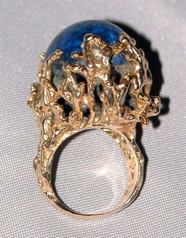 Vintage Lapis Lazuli 14K Gold Ring