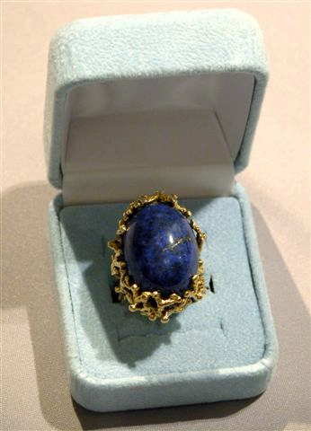 Vintage Lapis Lazuli 14K Gold Ring
