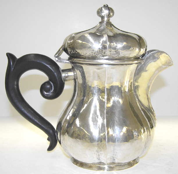 Antique German / Austrian 5-Pc Silver Tea Set