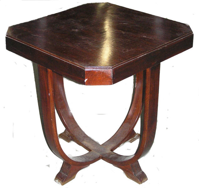 Art Deco Bentwood Walnut Side Table