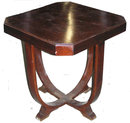 Art Deco Bentwood Walnut Side Table