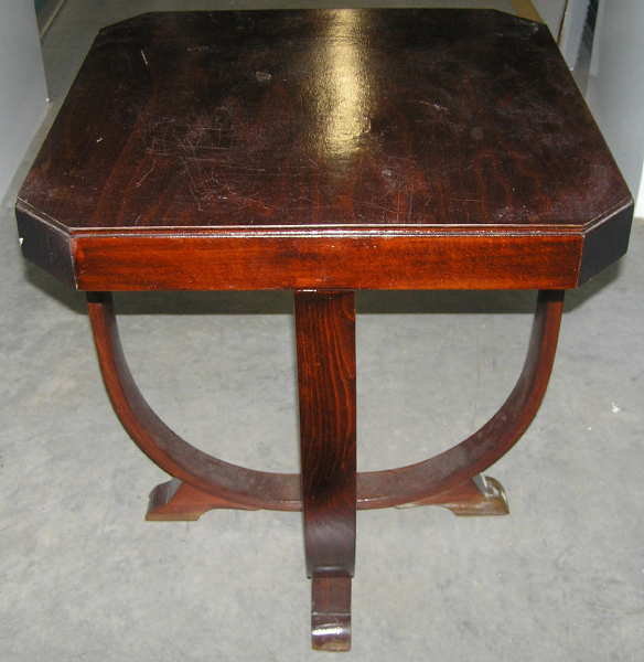 Art Deco Bentwood Walnut Side Table