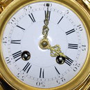 French Napoleon III Gilt Bronze Mantle Clock