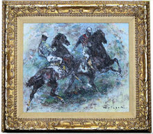 HOLESCH Polo Players Oil Painting