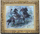 HOLESCH Polo Players Oil Painting