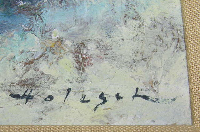 HOLESCH Polo Players Oil Painting