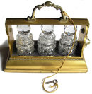 FURBER & SONS Tantalus w Original Decanters