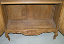 French Provincial Glazed 2-Door Oak Bookcase