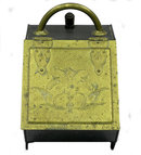 Antique Chased Brass Coal Scuttle & Shovel