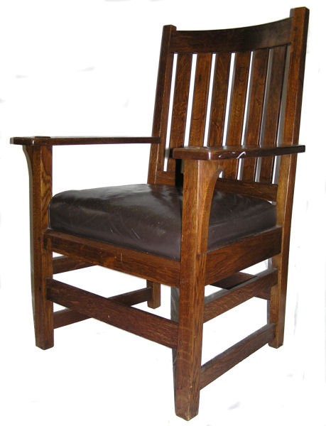 STICKLEY Arts & Crafts Mission Oak Armchair