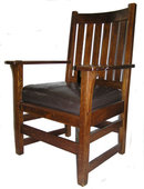STICKLEY Arts & Crafts Mission Oak Armchair