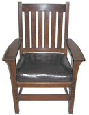 STICKLEY Arts & Crafts Mission Oak Armchair