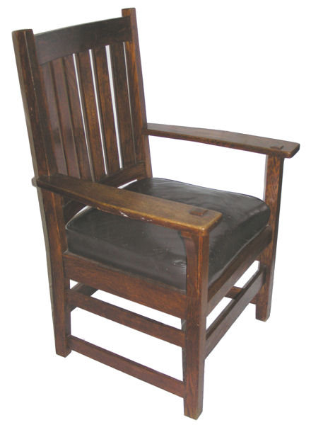 STICKLEY Arts & Crafts Mission Oak Armchair