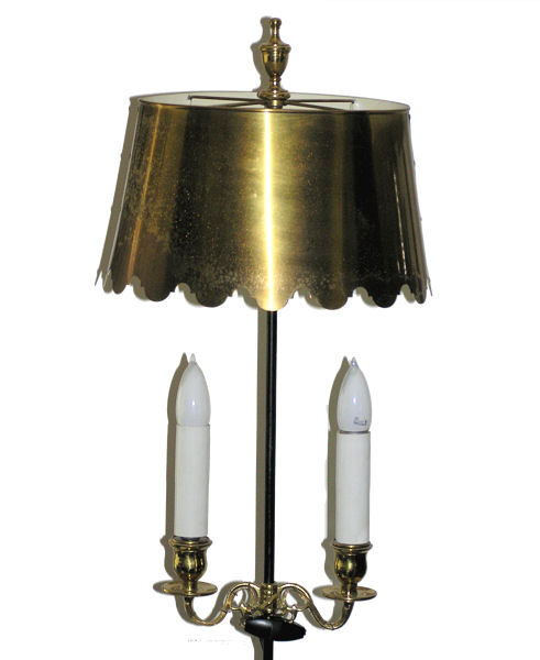 Georgian Style Wrought Iron Brasss Floor Lamp