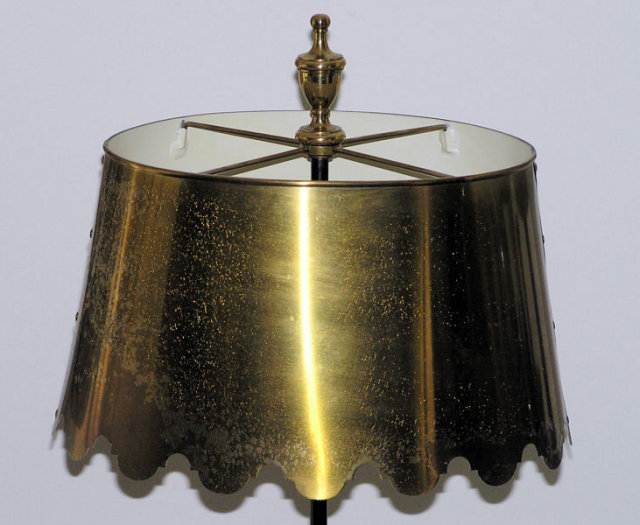 Georgian Style Wrought Iron Brasss Floor Lamp