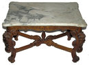 Antique Marble Top Georgian Hall Bench